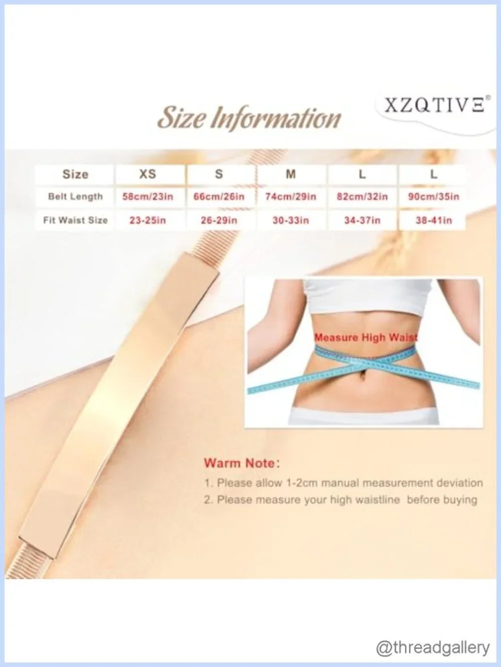 Skinny Metal Chain Waist Belt Stretchy Cinch Belt for Dress